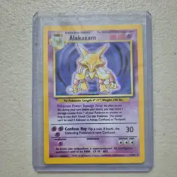 Alakazam Holo Base Set 1/102 Vintage 1999 Pokemon Card WOTC Rare - Image 1