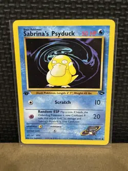 2000 Pokemon Gym Challenge - 1st Edition - Sabrina’s Psyduck 99/132 - Ungraded - Image 3