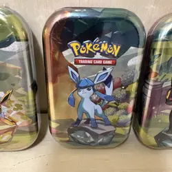 Pokemon TCG Mini Tin Prismatic Evolutions lot of 3 tins - Image 3