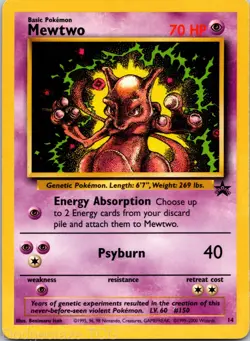 Mewtwo 14 Promo Wizards Black Star Promos Pokemon MP - Image 1