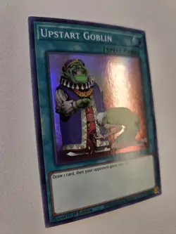 Upstart Goblin SESL-EN043 Super Rare Holo Yugioh Secret Slayers 1st Edition NM - Image 2