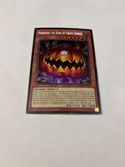 Yugioh! Pumpking the King of Grave Ghosts MZMU-EN001 Secret Rare 1st Ed NM - Image 2