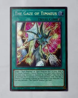Yu-Gi-Oh! The Gaze of Timaeus MZMU-EN013 Secret Rare 1st Edition - Image 1