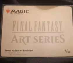 Barret Wallace - Art Series Gold Stamped - 8/53 - Final Fantasy MTG - Art Card - Image 2