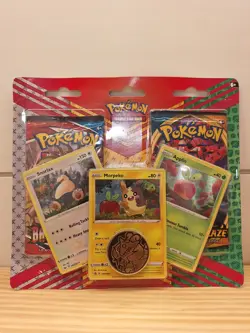 Pokemon TCG: Snorlax, Morpeko & Applin Cards with 2 Booster Packs & Coin - Image 4