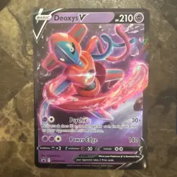 Deoxys V STAR, Deoxys V MAX, & Deoxys V Black Star Promos (3X) Pokemon Cards NM - Image 3