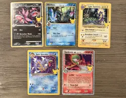 Pokemon TCG 25th Anniversary Celebrations Card Lot Of 5 Lunch Box Promos Set - Image 1