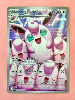 Wigglytuff Illustration Rare 105/094 Phantasmal Flames Pokemon Card NM - Image 1
