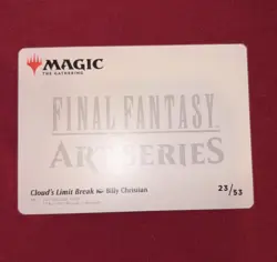 Cloud's Limit Break Art Card (Gold-Stamped Signature) Art Series: Final Fantasy - Image 2