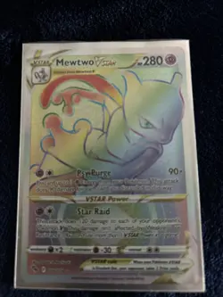 Pokemon Go TCG Mewtwo VSTAR Secret Rainbow Rare Card 079/078 - Image 2