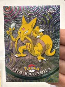 Kadabra Topps Chrome Pokemon Series 1 #64 2000 Pokemon Card - NM - Image 1