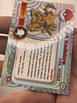 Kadabra Topps Chrome Pokemon Series 1 #64 2000 Pokemon Card - NM - Image 3