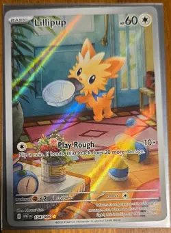 Lillipup 154/086 Sv: White Flare Illustration Rare Pokemon Card. 2025. MINT - Image 1