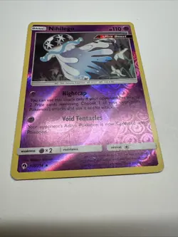 Pokemon TCG Nihilego Card Lost Thunder Reverse Holo Holo Rare 106/214 HP - Image 1