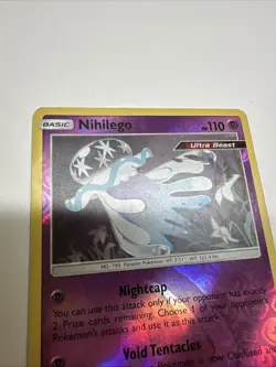 Pokemon TCG Nihilego Card Lost Thunder Reverse Holo Holo Rare 106/214 HP - Image 3