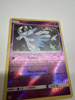 Pokemon TCG Nihilego Card Lost Thunder Reverse Holo Holo Rare 106/214 HP - Image 4