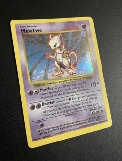 Mewtwo | 10/102 | Shadowless | Holo | Pokemon Card | LP - Image 3
