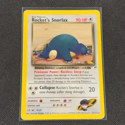 Rocket's Snorlax - 33/132 - Non Holo Rare - Gym Heroes -Pokemon Card - LP - Image 1