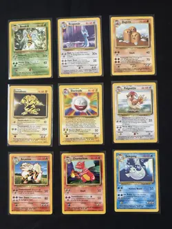 Pokemon Base Set COMPLETE Unlimited NON HOLO Cards 17-102 1999 WOTC - Image 1