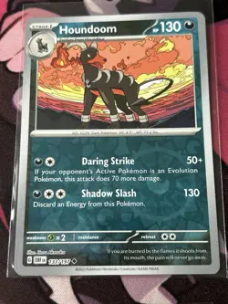 Houndoom - 133/197 - Reverse Holo - Obsidian Flames - NM/M - Pokemon Card - Image 1