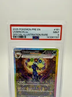 💎🔥📈2025 POKEMON PRE EN-PRISMATIC EVOLUTIONS SIR 161/131 UMBREON EX PSA9📈🔥💎 - Image 3