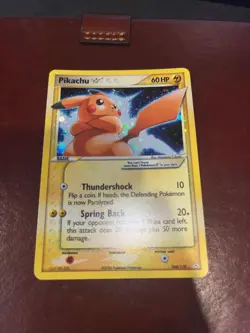 2006 POKEMON EX HOLON PHANTOMS #104 PIKACHU STAR HOLO ULTRA RARE ENGLISH TCG - Image 1