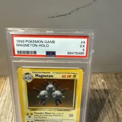 PSA 5 EX Pokemon Magneton Base Set Holo 9/102 - Image 2