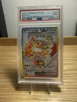 2025 POKEMON SVP EN-SV BLACK STAR PROMO #174 EEVEE ex PRISMATIC EVOLUTIONS - Image 1