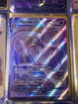2021 Pokemon TCG Mew VMAX Fusion Strike Ultra Rare Holo 114/264 English Mint - Image 1