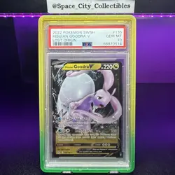 Pokemon TCG Hisuian Goodra V 135/196 Sword & Shield 2022 Lost Origin PSA 10 - Image 1
