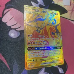 Pokemon NM Reshiram & Charizard GX Tag Team Gold Promo SM247 - Image 3