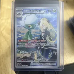 Cynthia's Roserade IR 184/182 SV10 Illustration Destined Rivals NM Pokemon TCG - Image 1