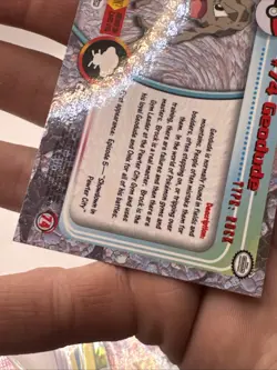 Geodude #74 Topps Chrome Pokemon TV Animation Edition VTG 2000 Holo Foil - Image 3