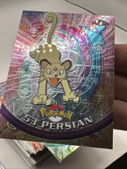 2000 Topps Chrome Pokemon Series 1 Persian #53 Holo Foil NM - Image 2