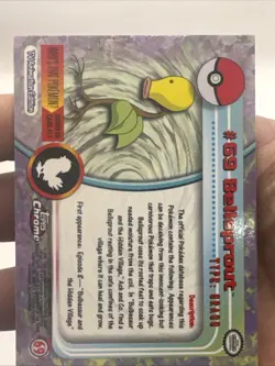 Bellsprout 2000 Topps Chrome Pokemon #69 - Image 2