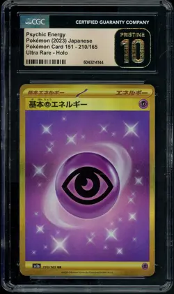 Psychic Energy 210/165 CGC Pristine 10 Pokemon 151 - Image 1