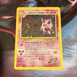Pokemon Sabrina's Gengar Gym Challenge Holo Rare 14/132 80 HP - Image 1