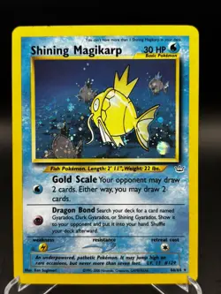 2001 Pokemon Shining Magikarp Holo Secret Rare Neo Revelation 66/64 Heart Swirl! - Image 1