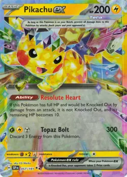 Pikachu ex - 57/191 Surging Sparks - Pokemon TCG - 2024 - Image 1
