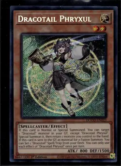 Yu-Gi-Oh! Dracotail Phryxul Secret Rare DOOD-EN023 - Image 1