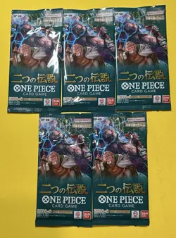 *LOT OF 5*One Piece OP-08 Japanese TWO LEGENDS Booster Blister Packs *New - Image 1