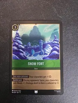 Disney Lorcana Cold Foil Snow Fort Mint Condition - Image 1