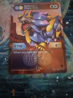 Bakugan Armored alliance epic character Card eng_224_EC_SV hydorou x trhyno - Image 1