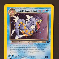 Pokemon Dark Gyarados 8/82 Team Rocket Holo Card MP - Image 3