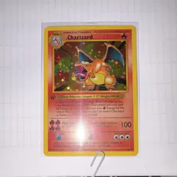 Charizard Base Set Holo Rare 120 HP Stage 2 Pokemon Card 4/102 WOTC English - Image 1