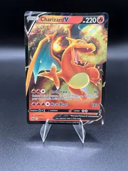 Pokemon TCG Charizard v Crown Zenith Holo Ultra Rare Card 018/159 - Image 1