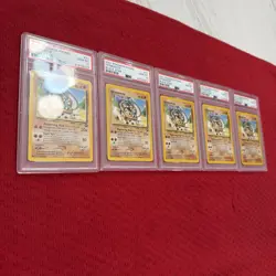 Pokemon TCG 2001 Hitmontop Wizards Black Star Promos (5) Cards #37 PSA 10 - Image 5