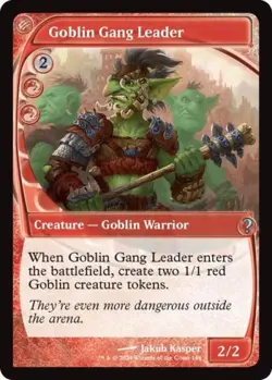 MTG English Goblin Gang Leader (Future Sight) NM Normal Mystery Booster 2 - Image 1