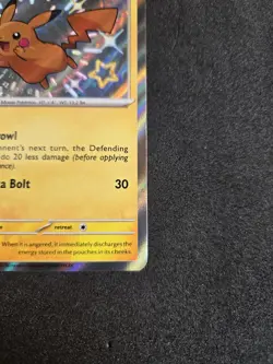 Pokemon Pikachu Card Paldean Fates 131/091 Shiny Holo Rare NM Condition - Image 4