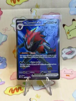 Pokemon TCG N's Zoroark EX Holo Ultra Rare Card 175/159 Journey Together NM - Image 1